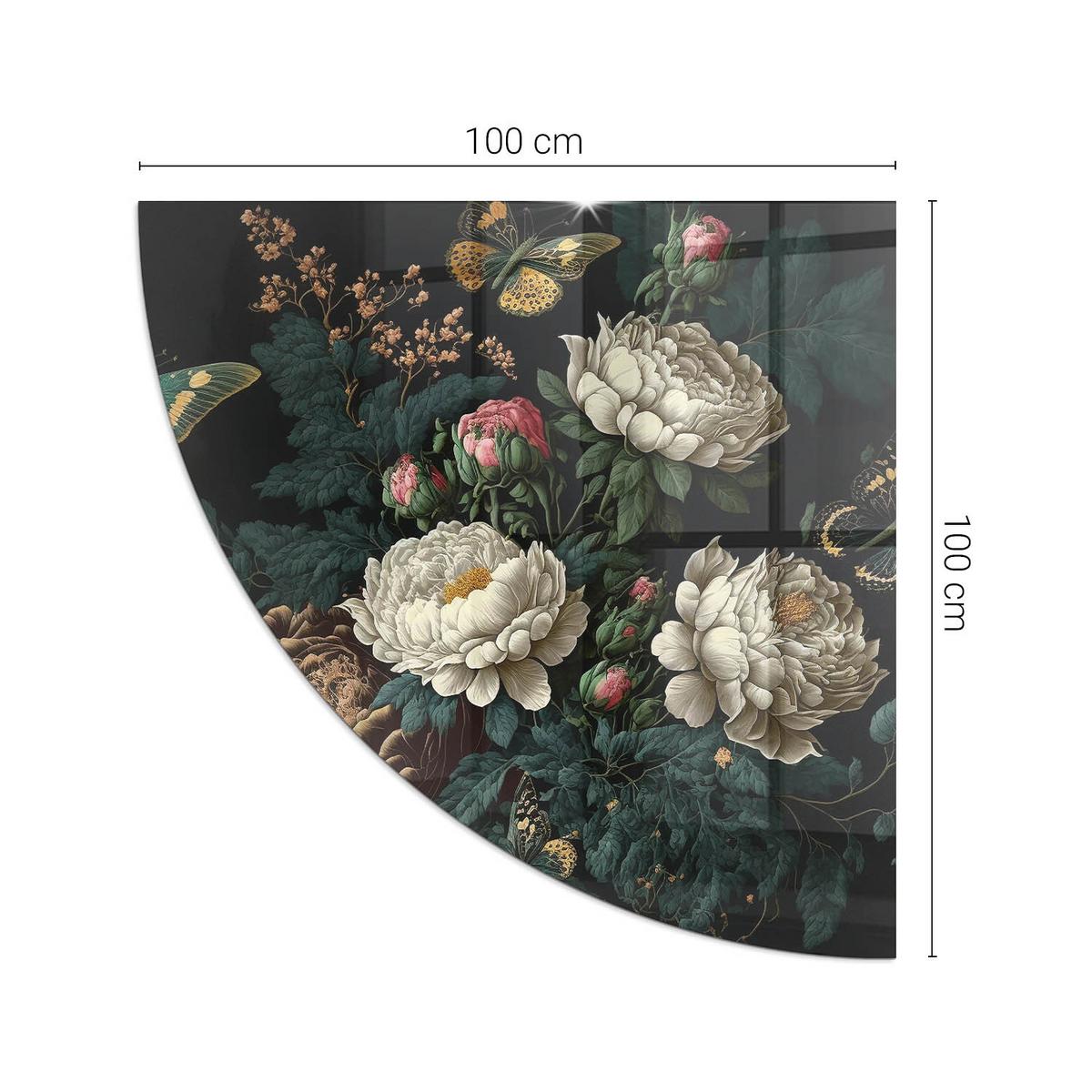 GLASPLATTE für Kamin 100x100 cm - Grün, Glas (100/100/0.4cm) - TULUP