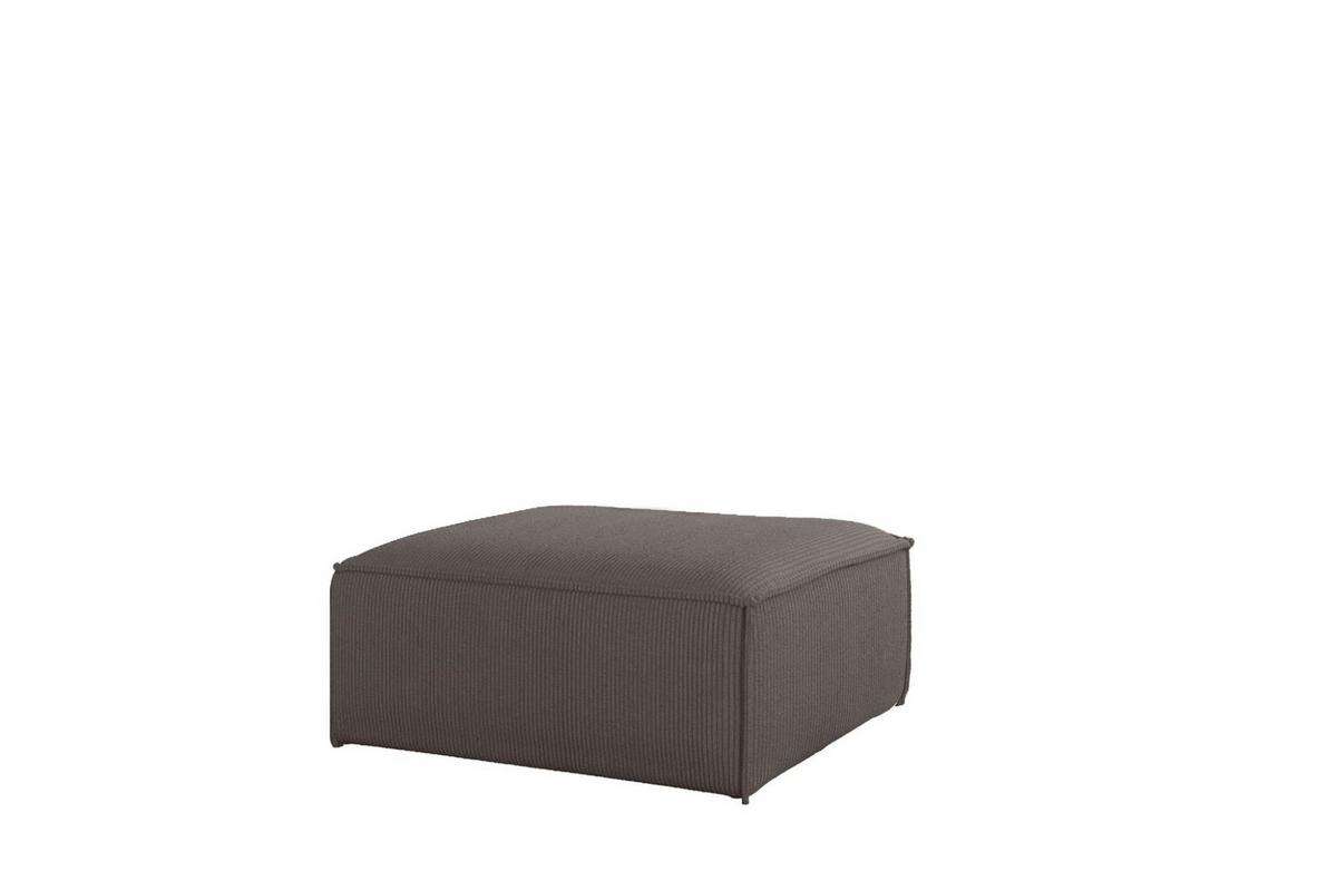 POLSTERHOCKER Celes Premium 85x85cm - Taupe, Holzwerkstoff/Textil (85/40/85cm) - Fun Möbel
