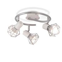 DECKENLEUCHTE Diamonds 28/25/20 cm - Weiß, Metall (28/25/20cm) - Nettlife