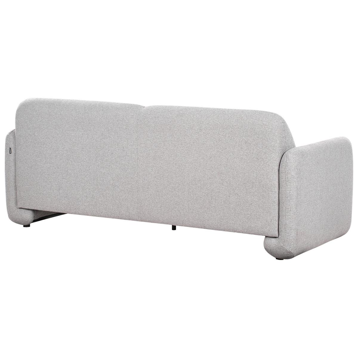 3-SITZER-SOFA Stoff Grau Saland - Grau, Textil (202/82/82cm) - Beliani