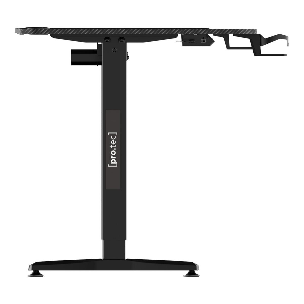 COMPUTERTISCH Oxnard - Schwarz, Holzwerkstoff/Metall (75/159/119cm) - pro.tec