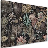 WANDBILD für badezimmer koralle - Multicolor, Textil (60/40cm) - Feeby