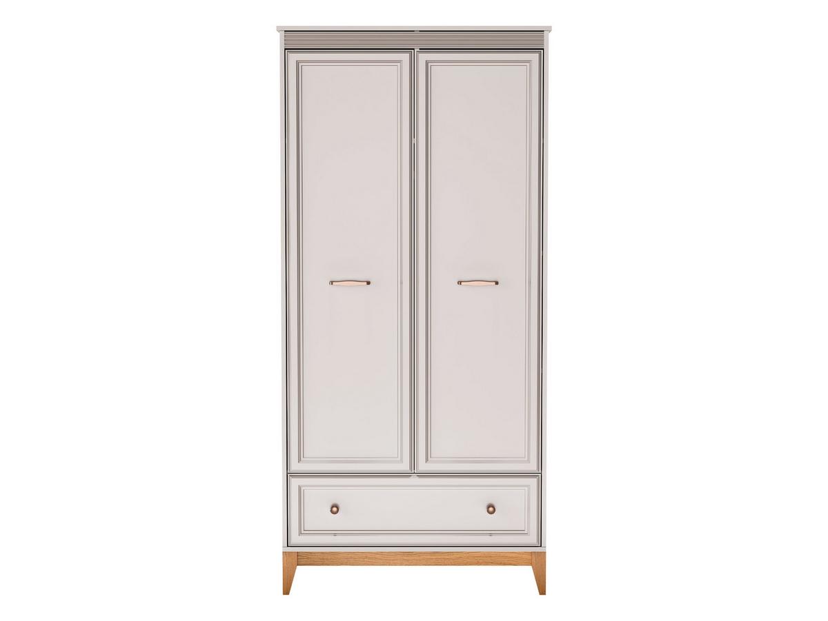 DREHTÜRENSCHRANK Windsor W-10 - Kaschmir/Eichefarben, Holz/Holzwerkstoff (92/193/55cm) - MIRJAN24