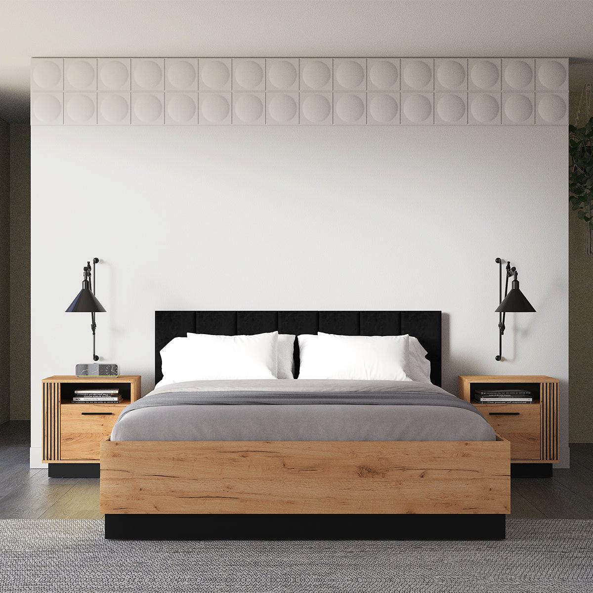 BOXBETT 160/200 Solal Holz - Braun, Holzwerkstoff (160/200cm) - Petits-meubles