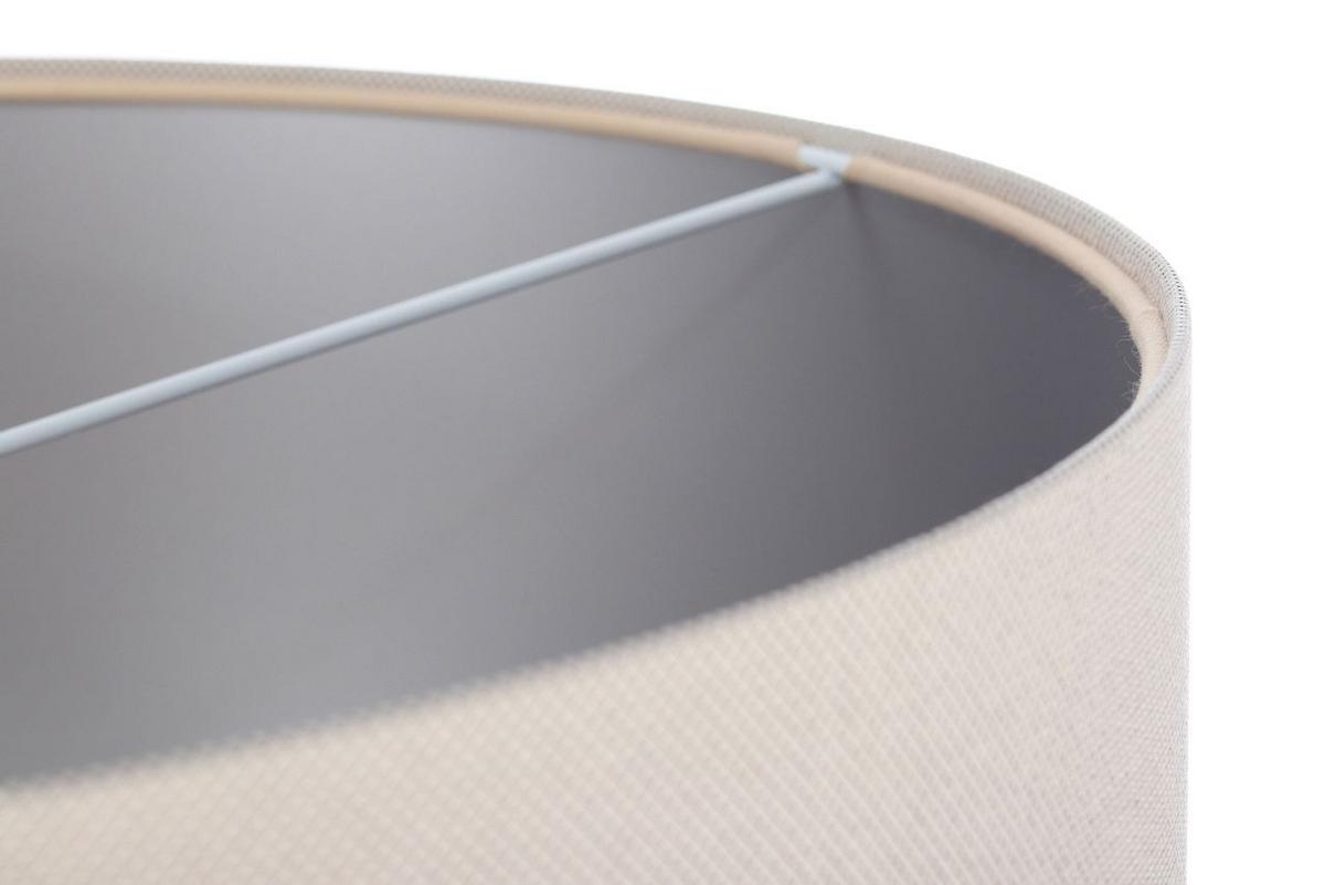 HÄNGELEUCHTE Silber 50/25 cm - Beige/Silberfarben, Kunststoff (50/0.8/25cm) - ONZENO