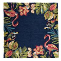 OUTDOORTEPPICH Rosetta 180x180 cm - Anthrazit, Textil (180/180cm) - Gino Falcone