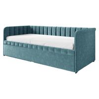 JUGENDBETT Nube - Blaugrau/Schwarz, Holz/Kunststoff (90/200cm) - MIRJAN24