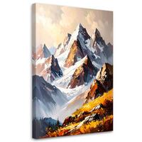 LEINWANDBILD Landschaften 60x90cm - Grau, Textil (60/90cm) - Feeby