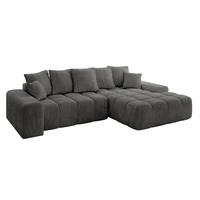 ECKSOFA Ottomane Rechts ENSI-L - 267x164x69 cm Anthrazit - Anthrazit, Holzwerkstoff/Kunststoff (164/267cm) - ALTDECOR