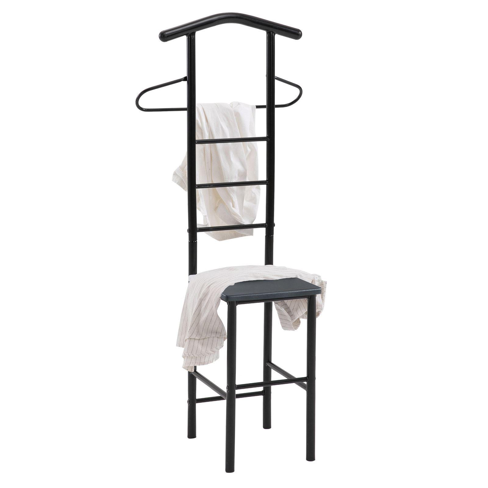 HERRENDIENER JIVO schwarz/schwarz - Schwarz, Metall (53/121/47cm) - CARO-Möbel