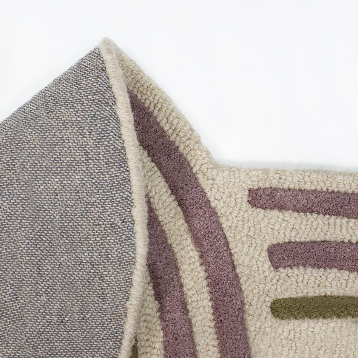 WOLLTEPPICH SOAR, abstrakt, Grün, 140 x 200 cm - Beige, Textil (200/140cm) - KADIMA DESIGN