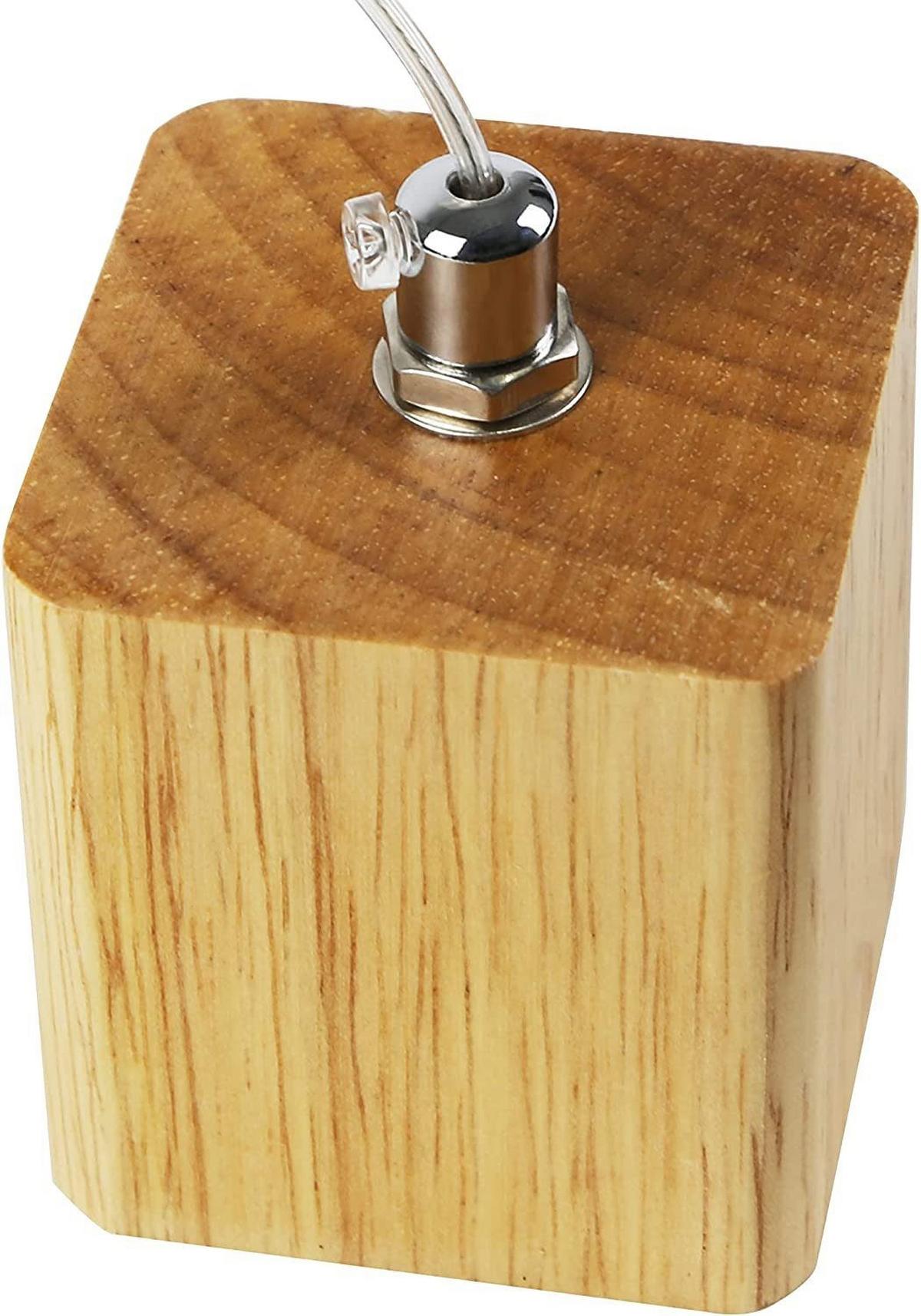 PENDELLEUCHTE Brunhilde 60/6/6 cm - Braun, Holz (60/6/6cm) - Nettlife