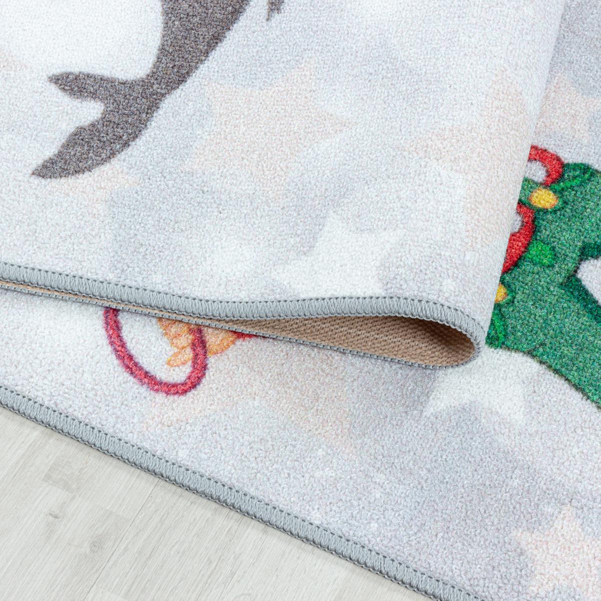 SPIELTEPPICH TRAUN in Grau, als Hüpfspiel, aus Latex, 100 x 150 cm - Grau, Textil (100/150cm) - KADIMA DESIGN