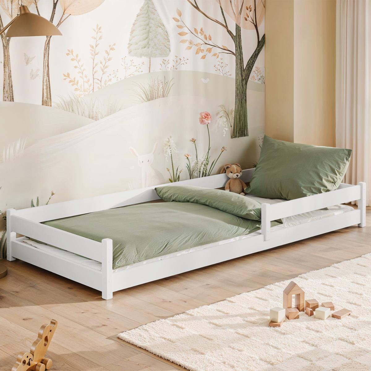 BETT 90/200 Lily Weiß - Weiß, Holz (90/200cm) - Petits-meubles