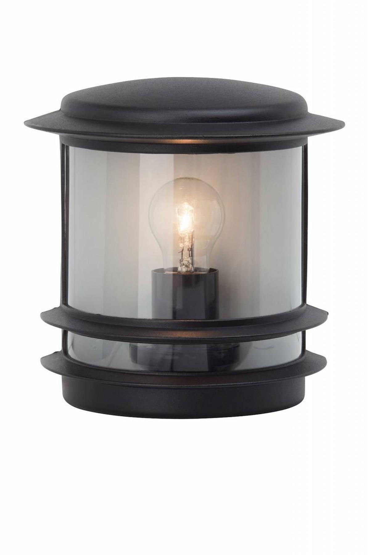 AUSSENWANDLEUCHTE Hollywood 47880/06 - Schwarz, Metall (23.5/24/13cm) - Brilliant