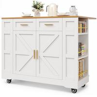 KÜCHENINSEL Weiß 120/65/90 cm - Weiß, Holzwerkstoff (65/90/120cm) - Urban Meuble