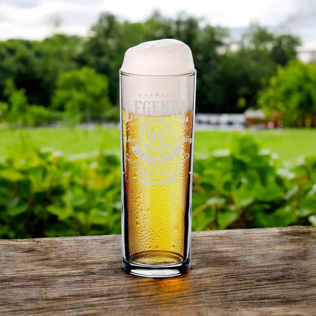 KÖLSCHGLAS KÖLNER STANGE MIT GRAVUR Legende seit 40 Jahren transparent 0,2 Liter - Transparent, Glas (0.2L) - LUXENTU