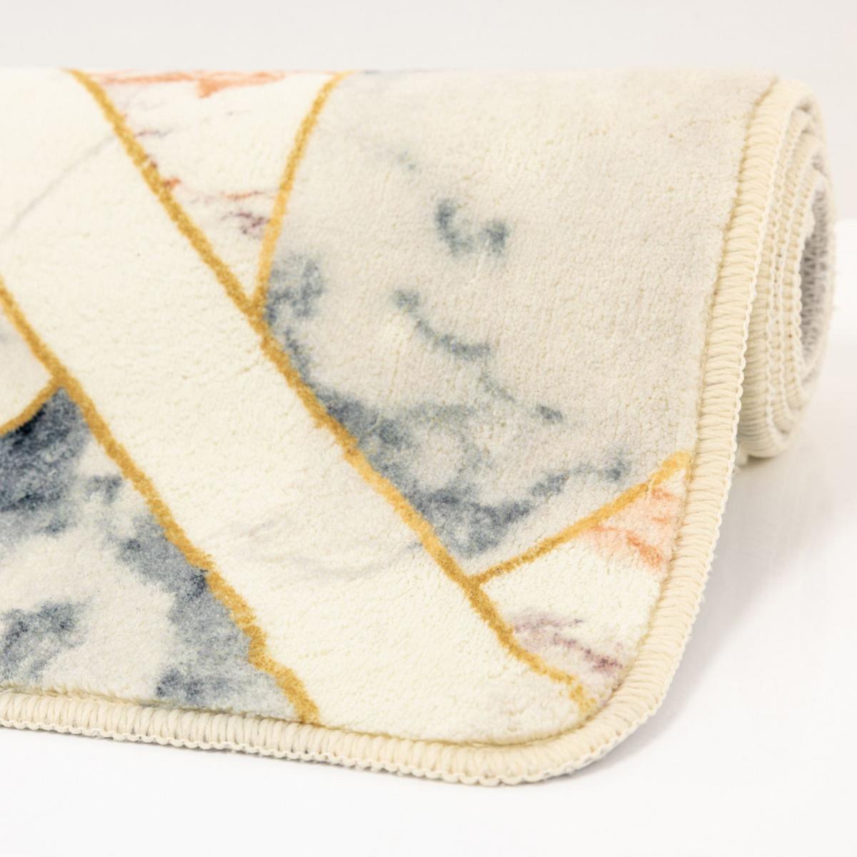 BADTEPPICH Aquata 50x60 cm - Creme, Textil (50/60cm) - Gino Falcone