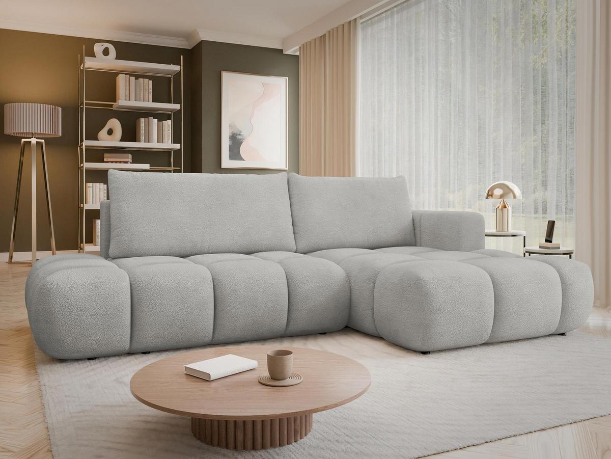 ECKSOFA Soffi, Seite: Rechts - Schwarz/Grau, Holz/Kunststoff (283/166cm) - MIRJAN24