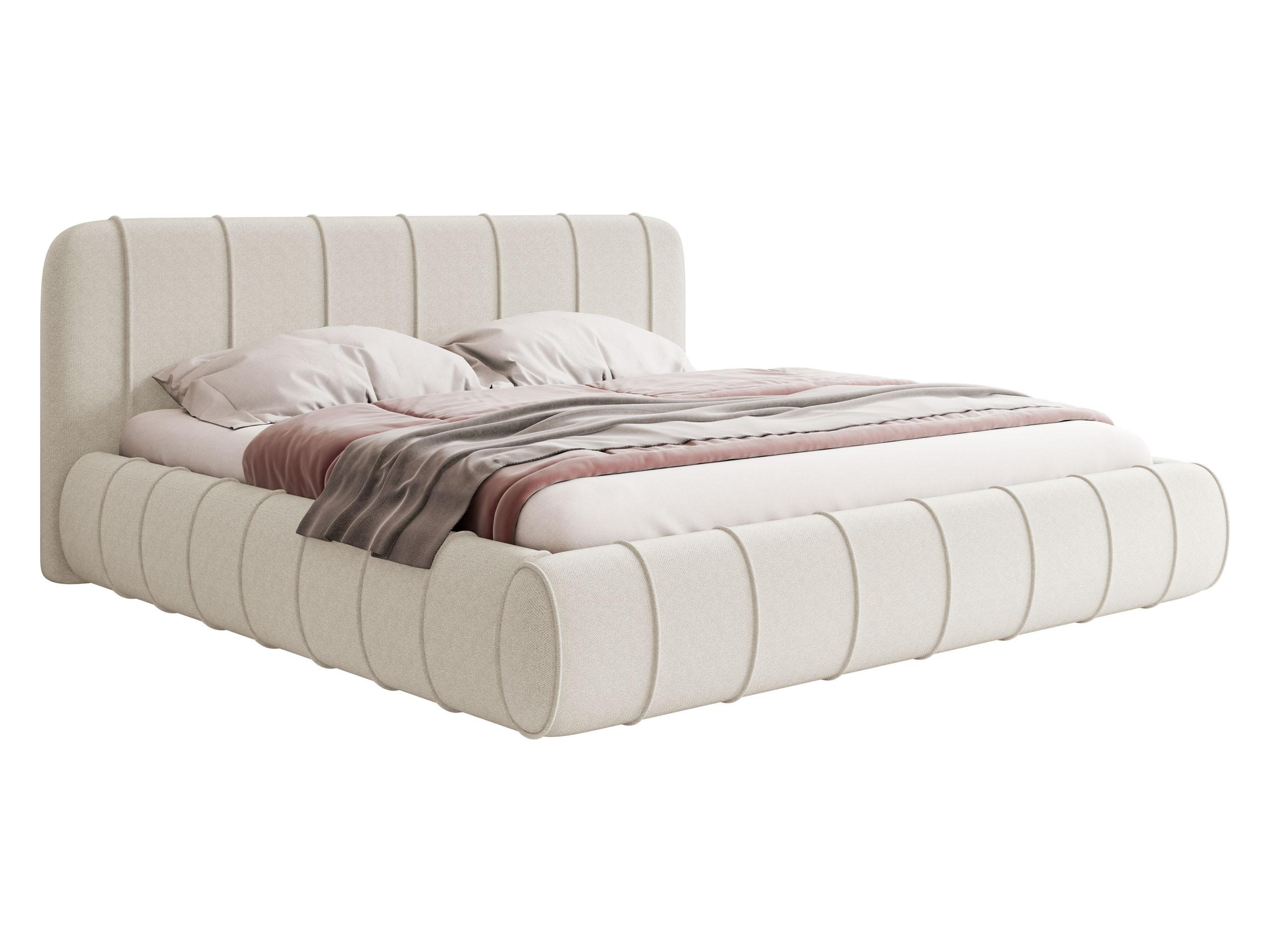 POLSTERBETT Slim XI - Creme, Holz/Holzwerkstoff (180/200cm) - MIRJAN24