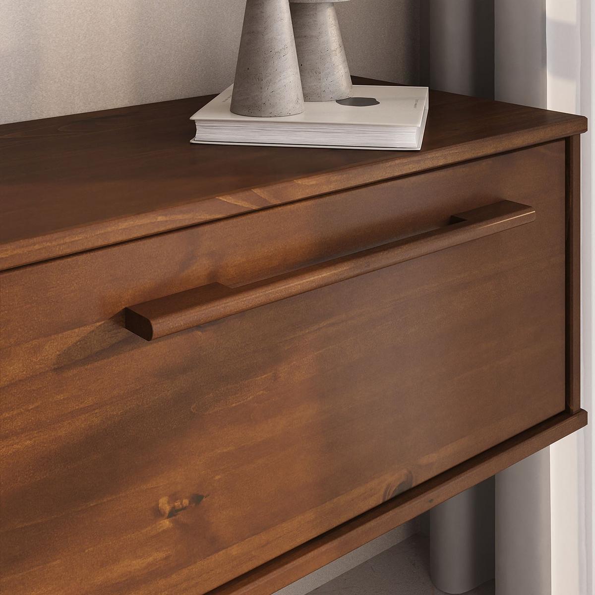 LOWBOARD TECCA - Kastanienfarben, Holz (180/30/34cm) - IDIMEX