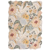 WOLLTEPPICH CHAR, floral, Hellrosa, 160 x 230 cm - Rosa, Textil (230/160cm) - KADIMA DESIGN