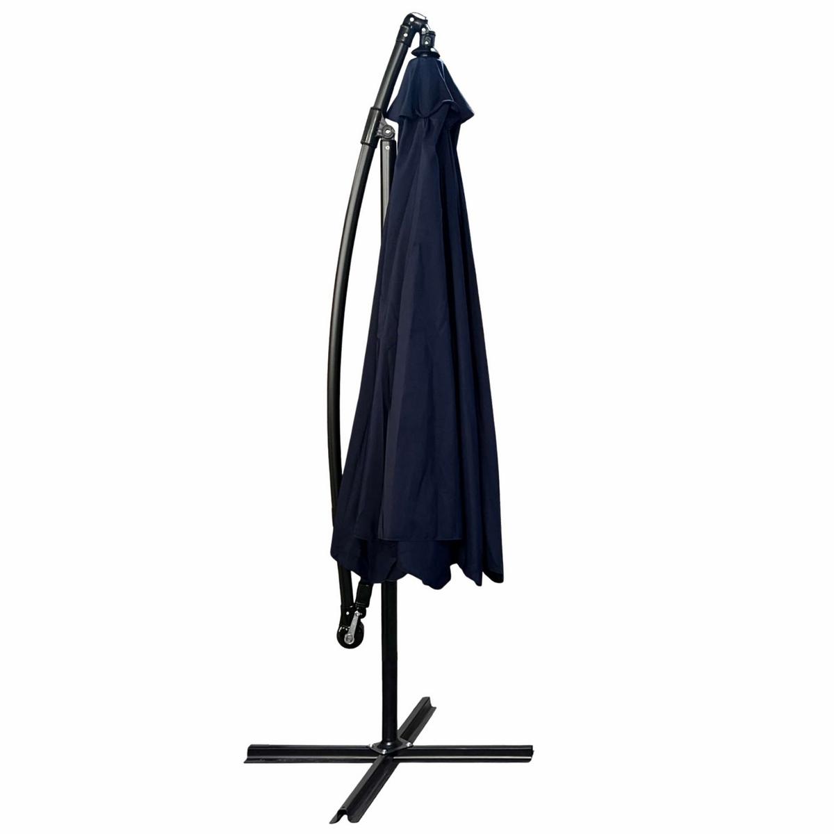 GARTENSCHIRM Blau 300/245/300 - Blau, Textil/Metall (300/300cm) - RAUMHIRSCH FURNITURE