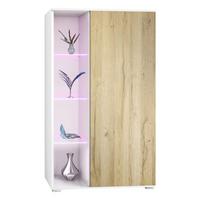 VITRINE Davos Eiche Natur - Eichefarben, Holzwerkstoff (71.5/134/35cm) - Vladon
