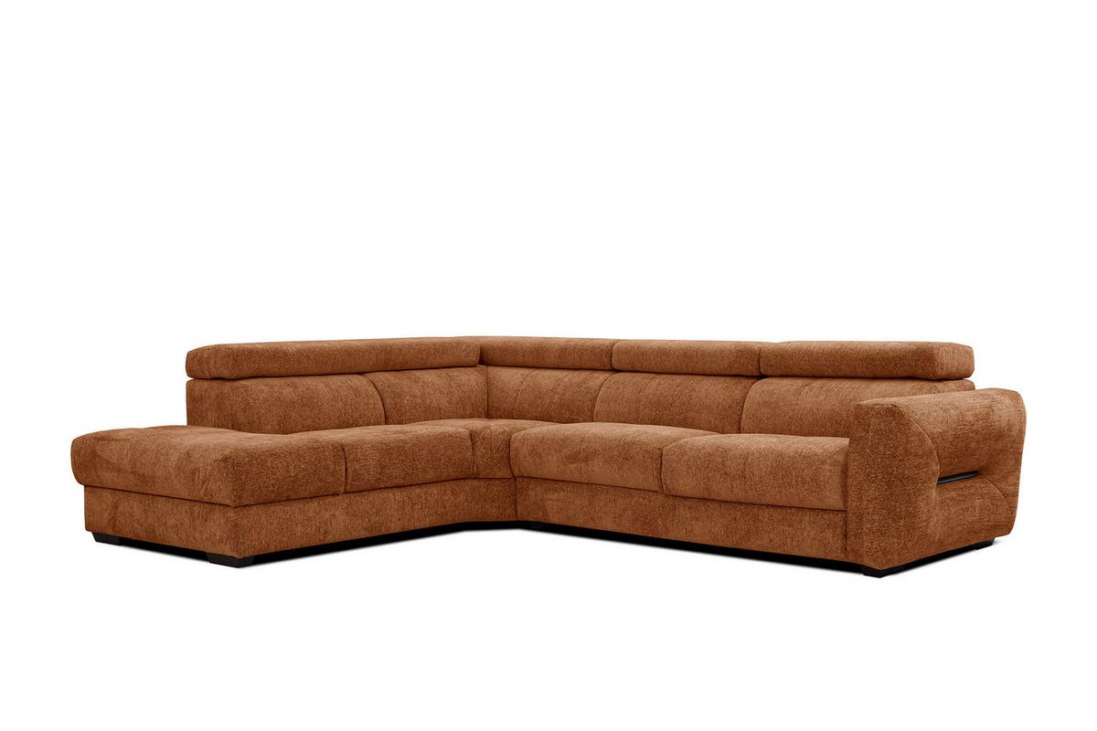 ECKSOFA CALVERA 5-Sitzer, dunkelorange - Dunkelorange, Holzwerkstoff/Textil (239/298cm) - Wozimo