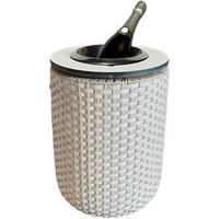 4-IN-1 LOUNGETISCH MIT EDELSTAHL-KÜHLER London Champagner 50 cm - Champagner, Kunststoff/Metall (34/34/50cm) - COOTAB Cooler Table