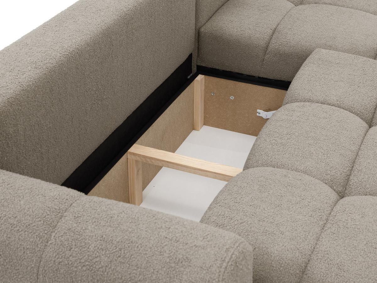 ECKSOFA Mitto, Seite: Rechts - Schwarz/Naturfarben, Holz/Kunststoff (270/173cm) - MIRJAN24