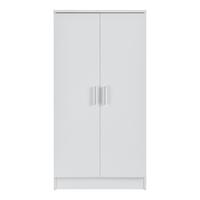 SCHUHSCHRANK Notribontaa - Weiß, Holzwerkstoff (55/108/35cm) - [en.casa]