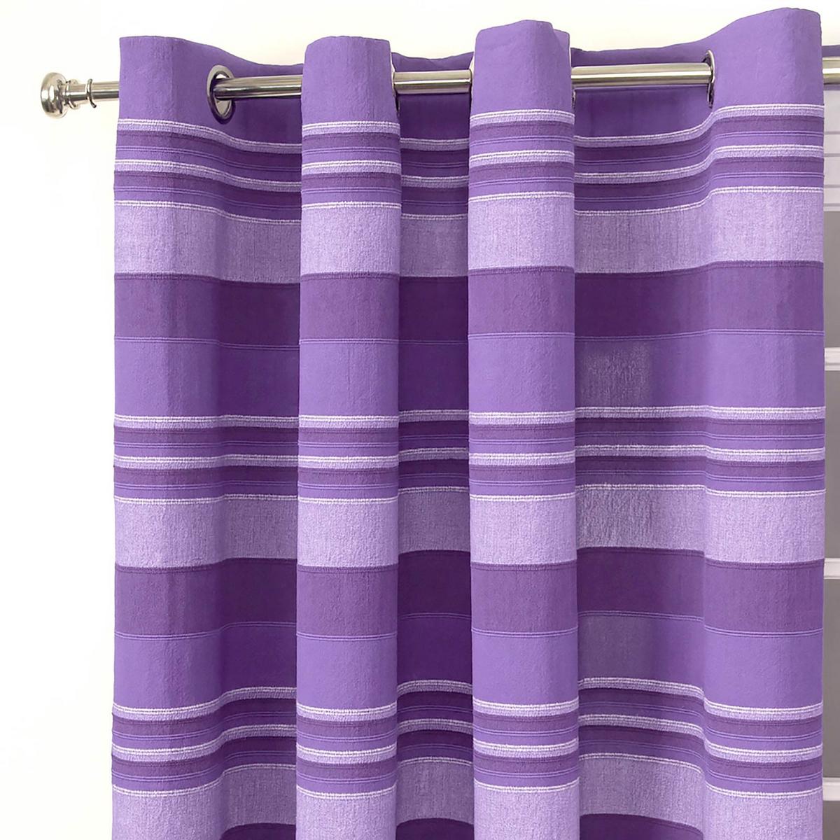 ÖSENVORHANG Morocco blickdicht 2er-Set, 167/228 cm - Lila, Textil (167/228cm) - Homescapes