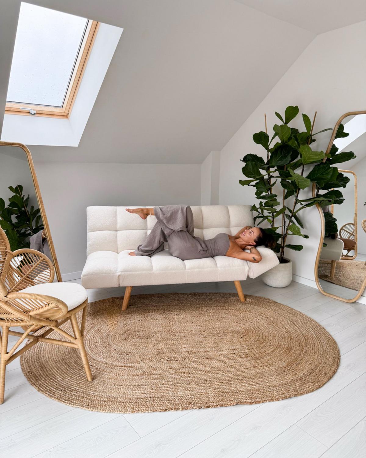 KURZFLOR-TEPPICH Beige 160/230 cm Demirci - Beige, Naturmaterialen (160/230cm) - Beliani