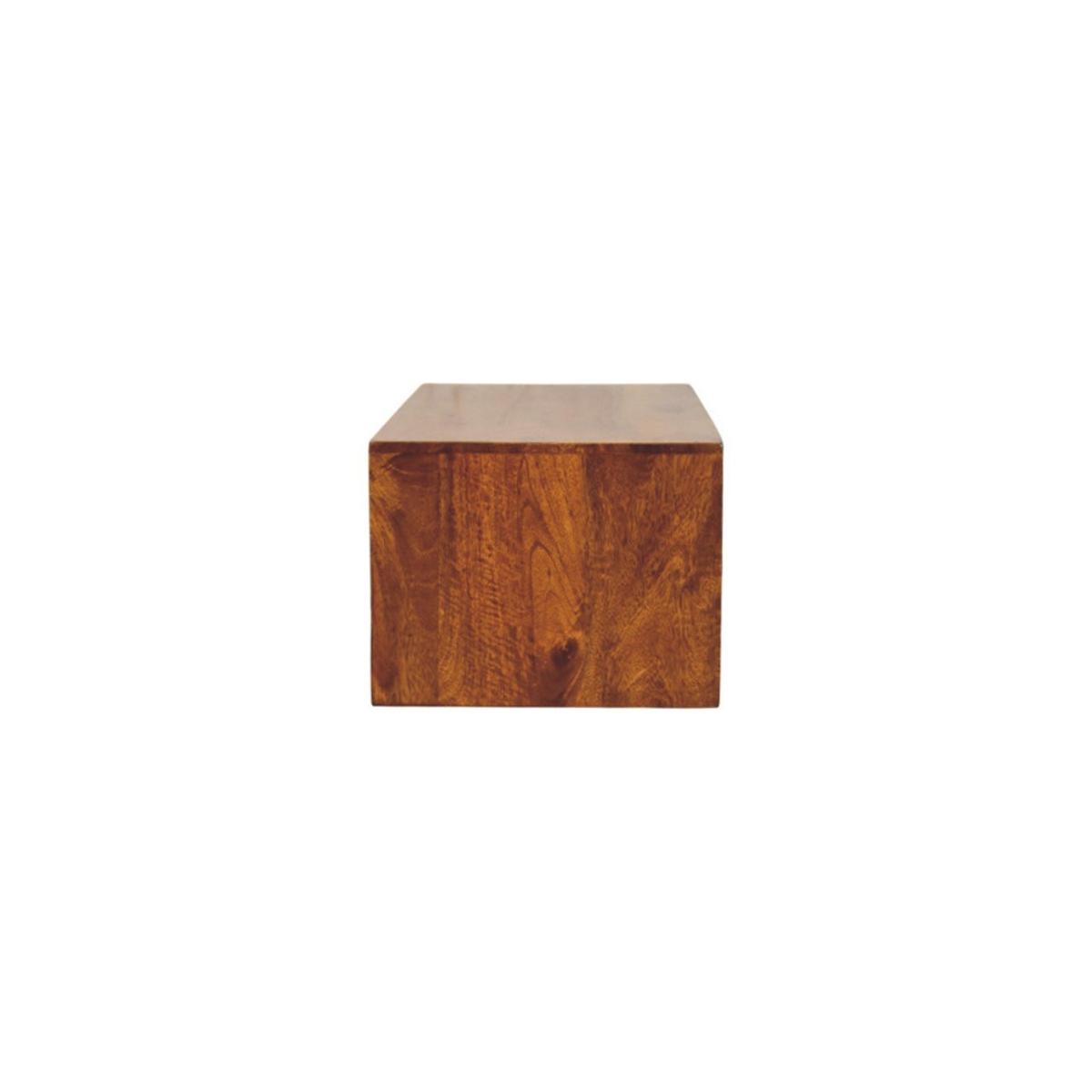 MEDIENEINHEIT mit Kastanien-Finish, 2 Schubladen, 1 offene Ablage, Braun - Braun, Holz (88/24/32cm) - Artisan Furniture