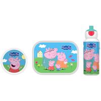 LUNCHSET Campus Peppa Pig 3-tlg. - Pink/Multicolor, Kunststoff (2/2/2cm) - Mepal