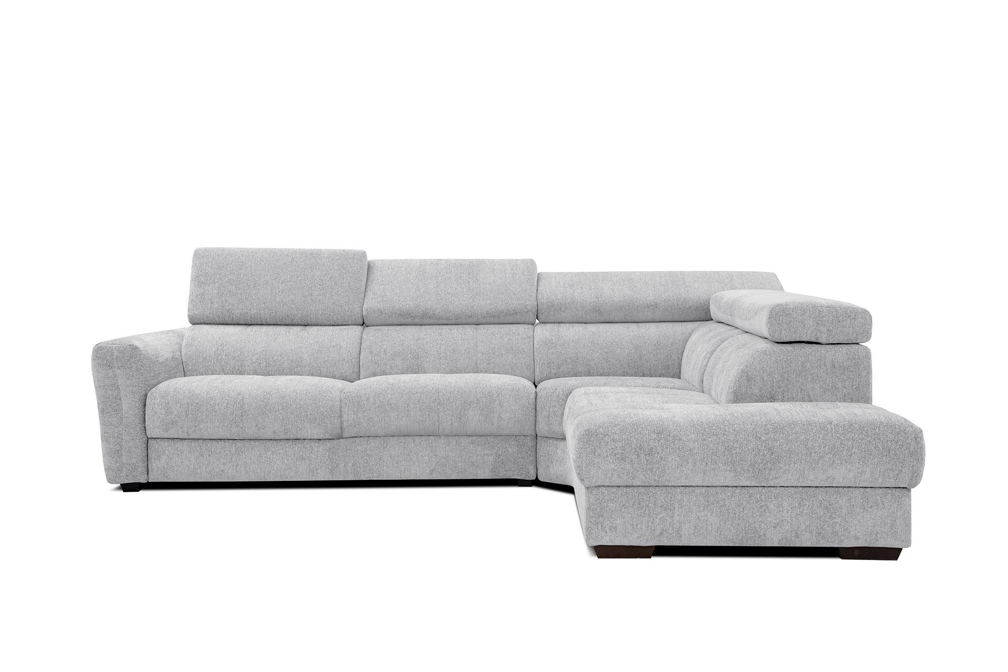 ECKSOFA CALVERA 5-Sitzer, hellgrau - Hellgrau, Holzwerkstoff/Textil (298/239cm) - Wozimo