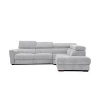 ECKSOFA CALVERA 5-Sitzer, hellgrau - Hellgrau, Holzwerkstoff/Textil (298/239cm) - Wozimo