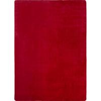 KURZFLORTEPPICH Waschbar ISAR, einfarbig, Rot, Ø 80 cm - Rot, Textil (80/80cm) - KADIMA DESIGN