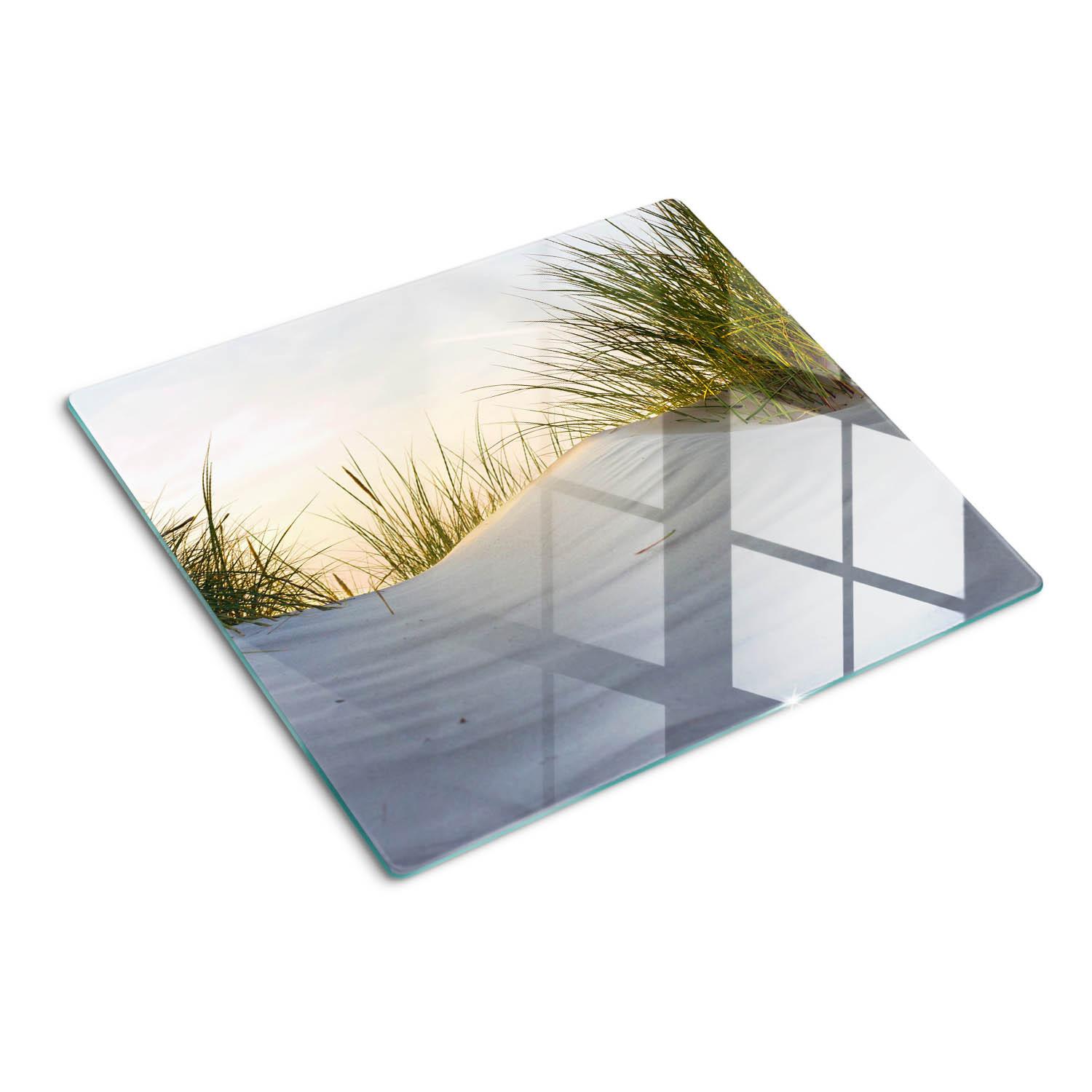 GLASPLATTE 60x52 cm Küstendünen - Beige, Glas (60/0.4/52cm) - TULUP