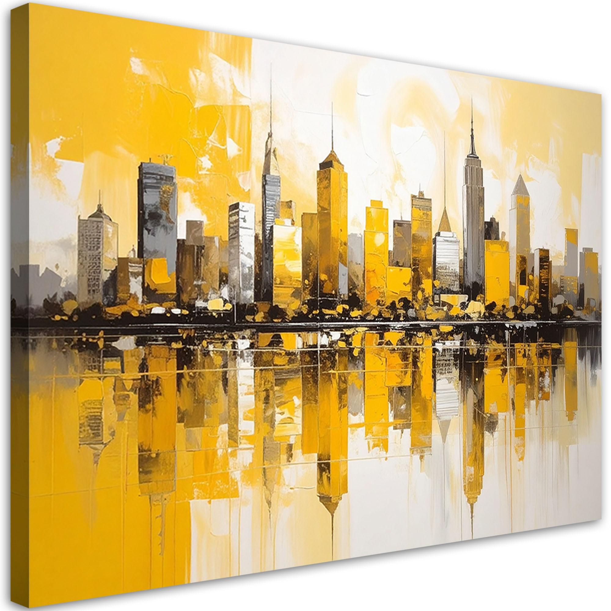 LEINWANDBILD Städte & Architektur 30x20cm - Gelb, Textil (30/20cm) - Feeby