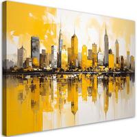 LEINWANDBILD Städte & Architektur 30x20cm - Gelb, Textil (30/20cm) - Feeby