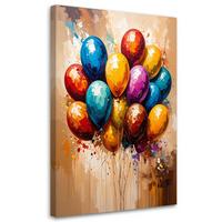 LEINWANDBILD Abstraktion 30x45cm - Multicolor, Textil (30/45cm) - Feeby