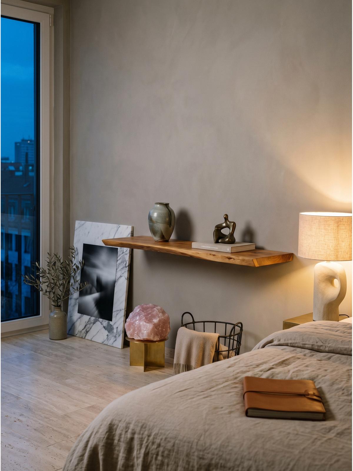 WANDREGAL ARANDA, Akazie Massivholz, handgefertigt, 100 x 20 x 3 cm - Akaziefarben, Holz (100/3/20cm) - KADIMA DESIGN