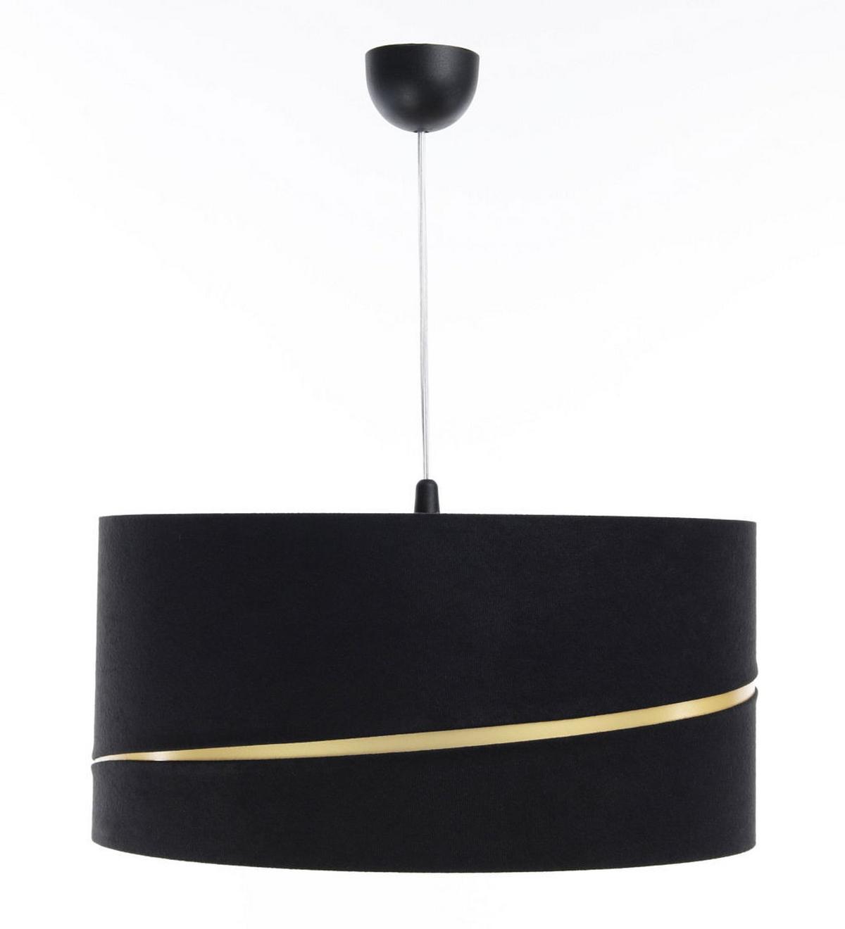 HÄNGELEUCHTE Gold 50/25 cm - Goldfarben/Schwarz, Kunststoff (50/0.4/25cm) - ONZENO