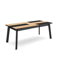 ESSTISCH für 10 Gäste, eiche, schwarz, 194/90/75cm - Eichefarben/Multicolor, Holzwerkstoff (90/194/75cm) - Skraut Home