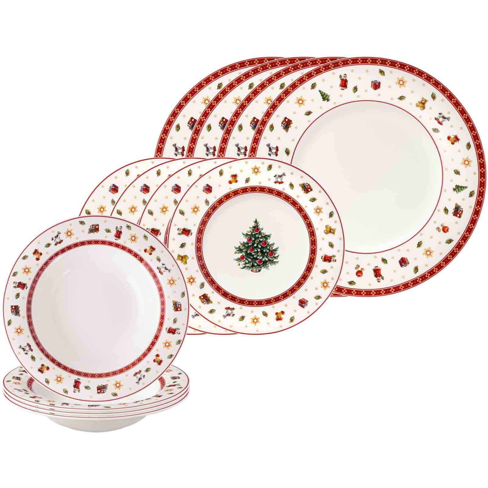 TELLERSET Toy's Delight weiß 12-tlg. - Weiß, Keramik (2/2/2cm) - Villeroy & Boch