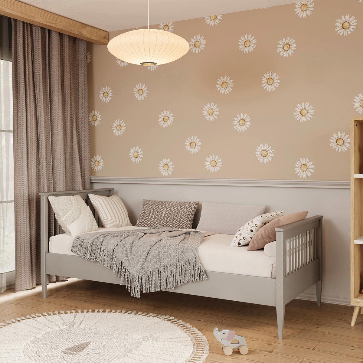 BETT 90/200 Emilia Grau - Grau, Holz (90/200cm) - Petits-meubles