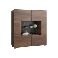 KOMMODE Calabrini 01 - Nussbaumfarben, Holzwerkstoff (100/107/35cm) - MIRJAN24