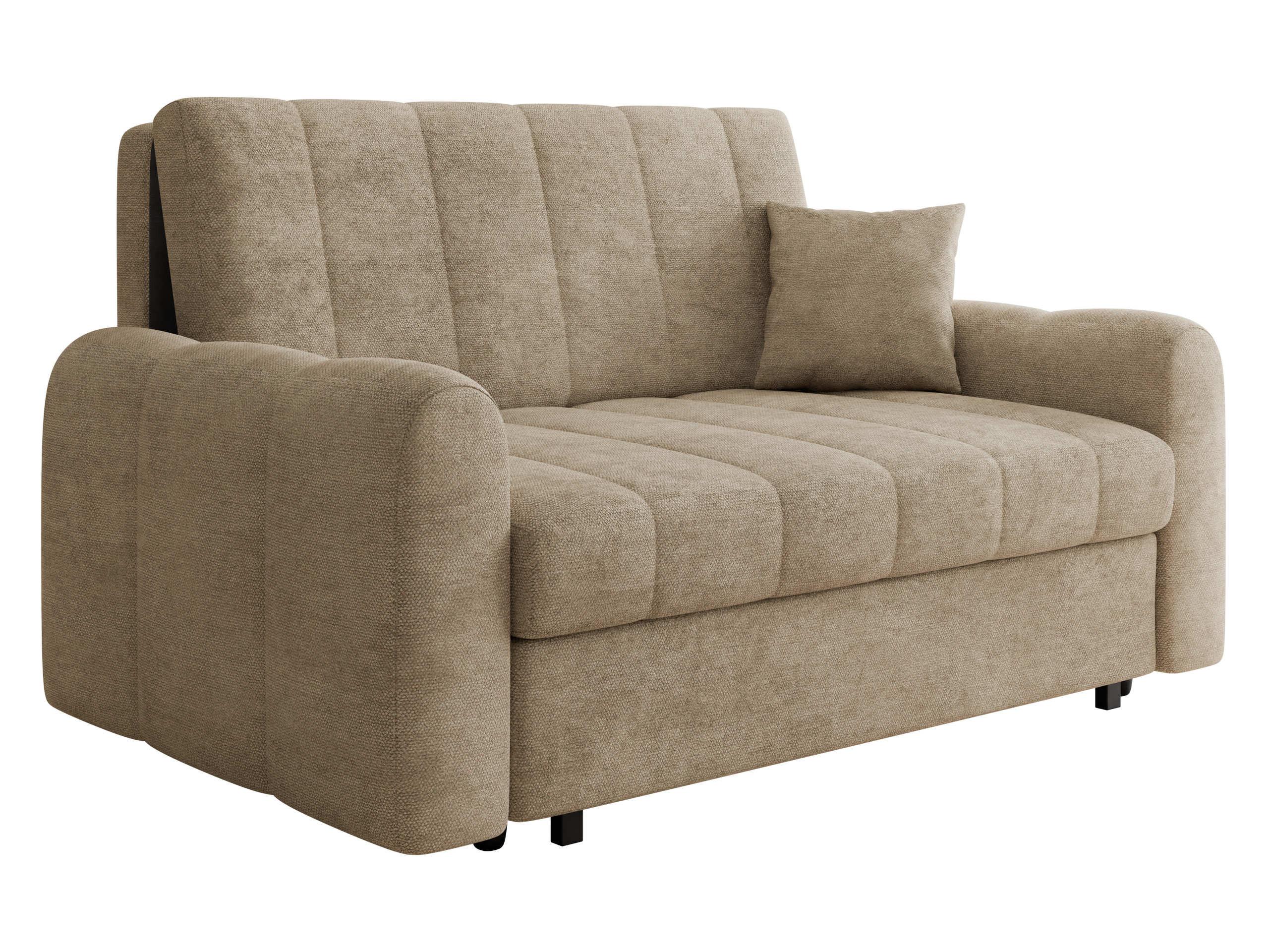SCHLAFSOFA Viva Moon III - Hellbraun/Schwarz, Holz/Metall (168/85/98cm) - MIRJAN24